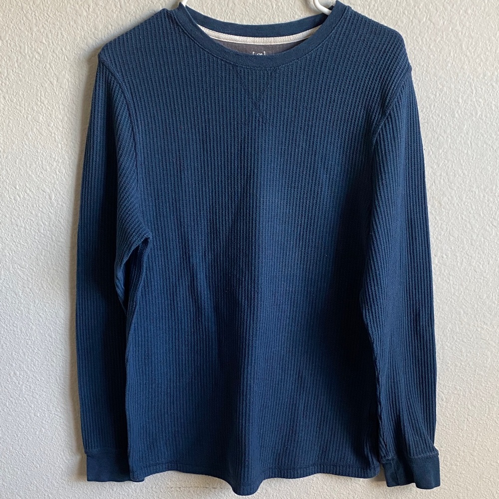 George Mens Navy Speckled Knit Sweater (NWOT)